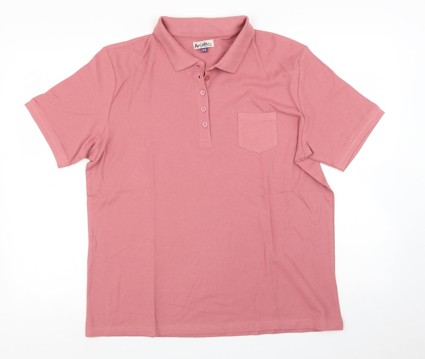 Arista Womens Pink    Polo Size 16