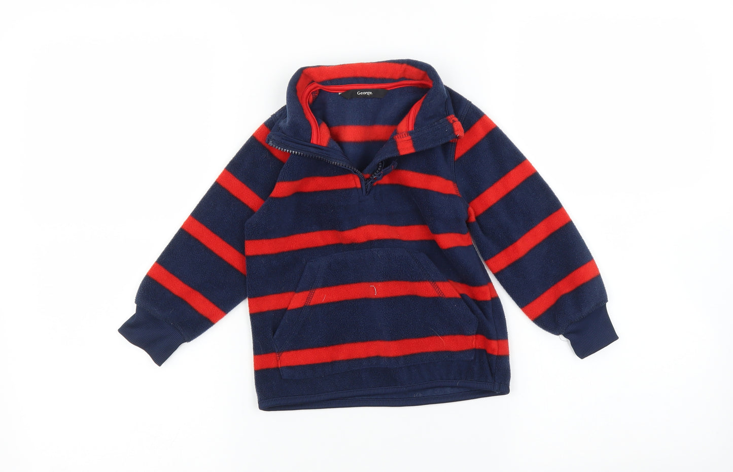 George Boys Multicoloured Striped   Hoodie Size 2-3 Years