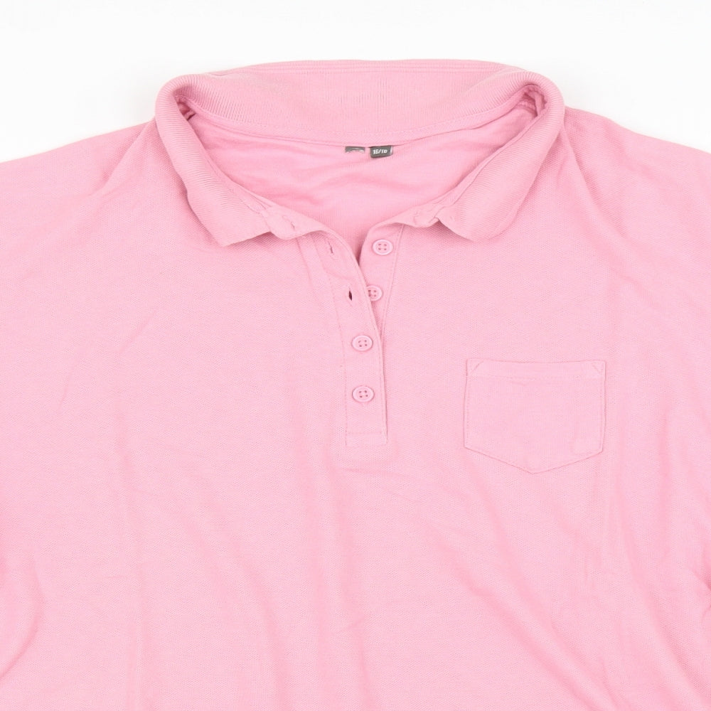 Preworn Womens Pink    Polo Size 16