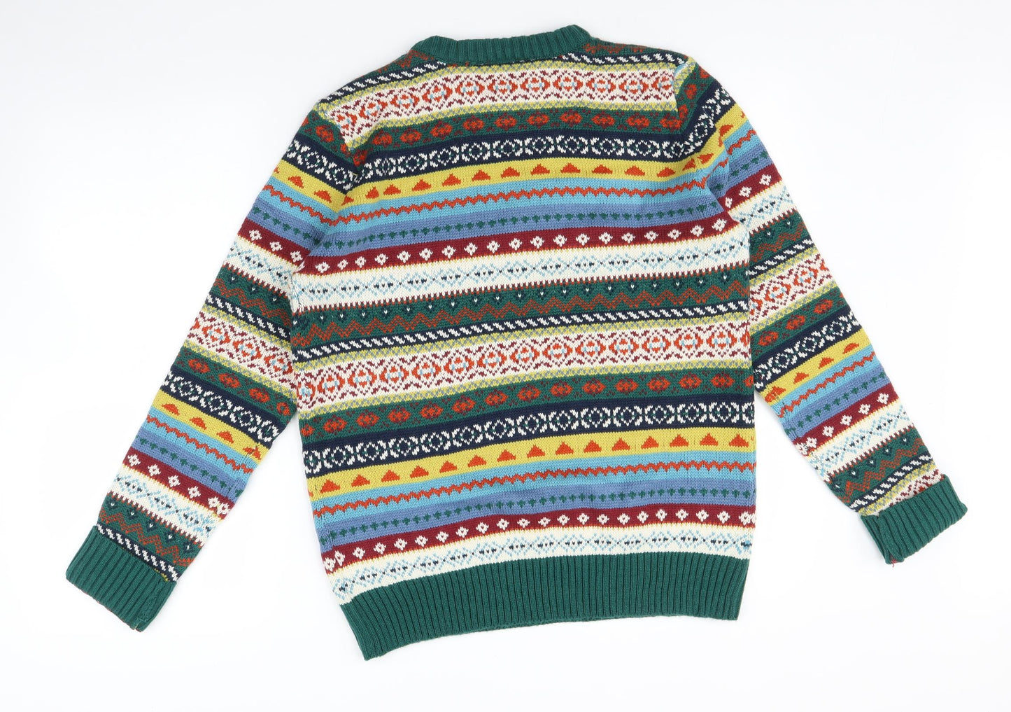 Tokyo Tigers Mens Multicoloured Fair Isle  Pullover Jumper Size M
