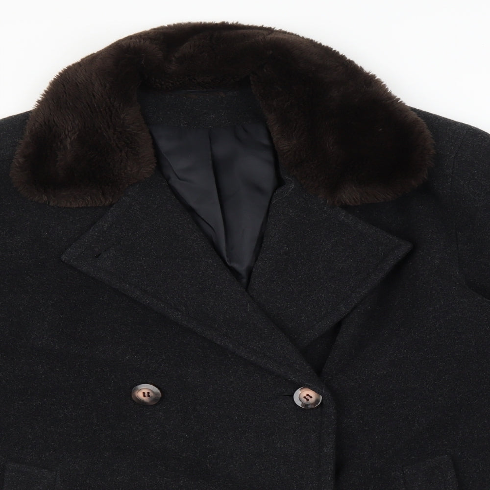 BHS Womens Brown   Overcoat Coat Size 10