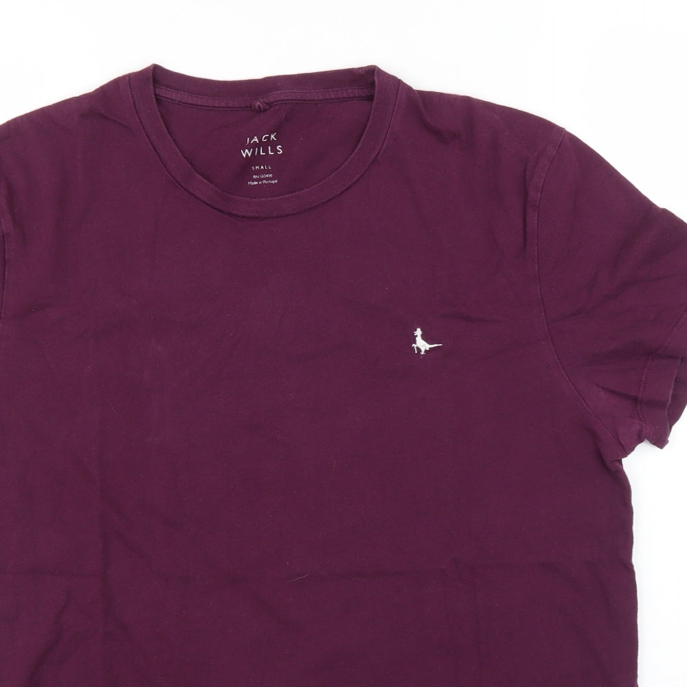 Jack Wills Mens Purple    T-Shirt Size S