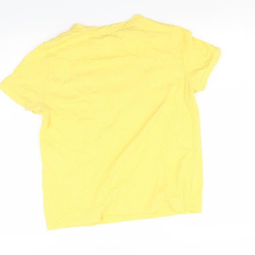 Zara Womens Yellow   Basic T-Shirt Size S  - Give me French Fries forever