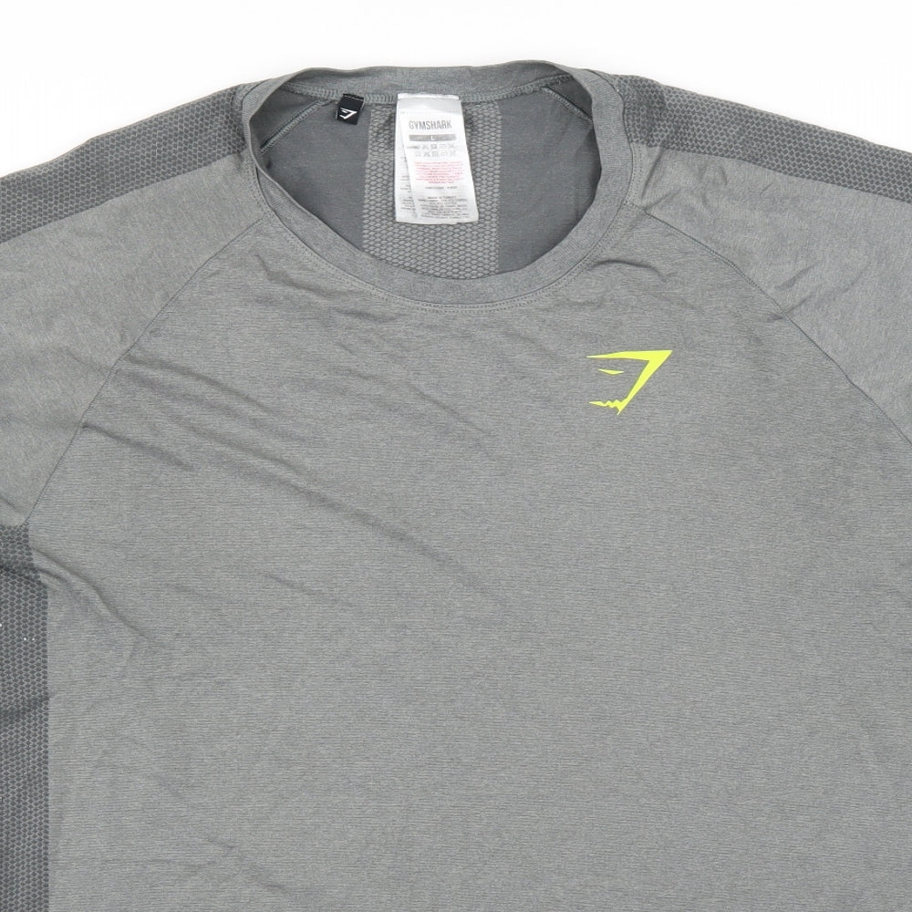 Gymshark Mens Grey    T-Shirt Size L