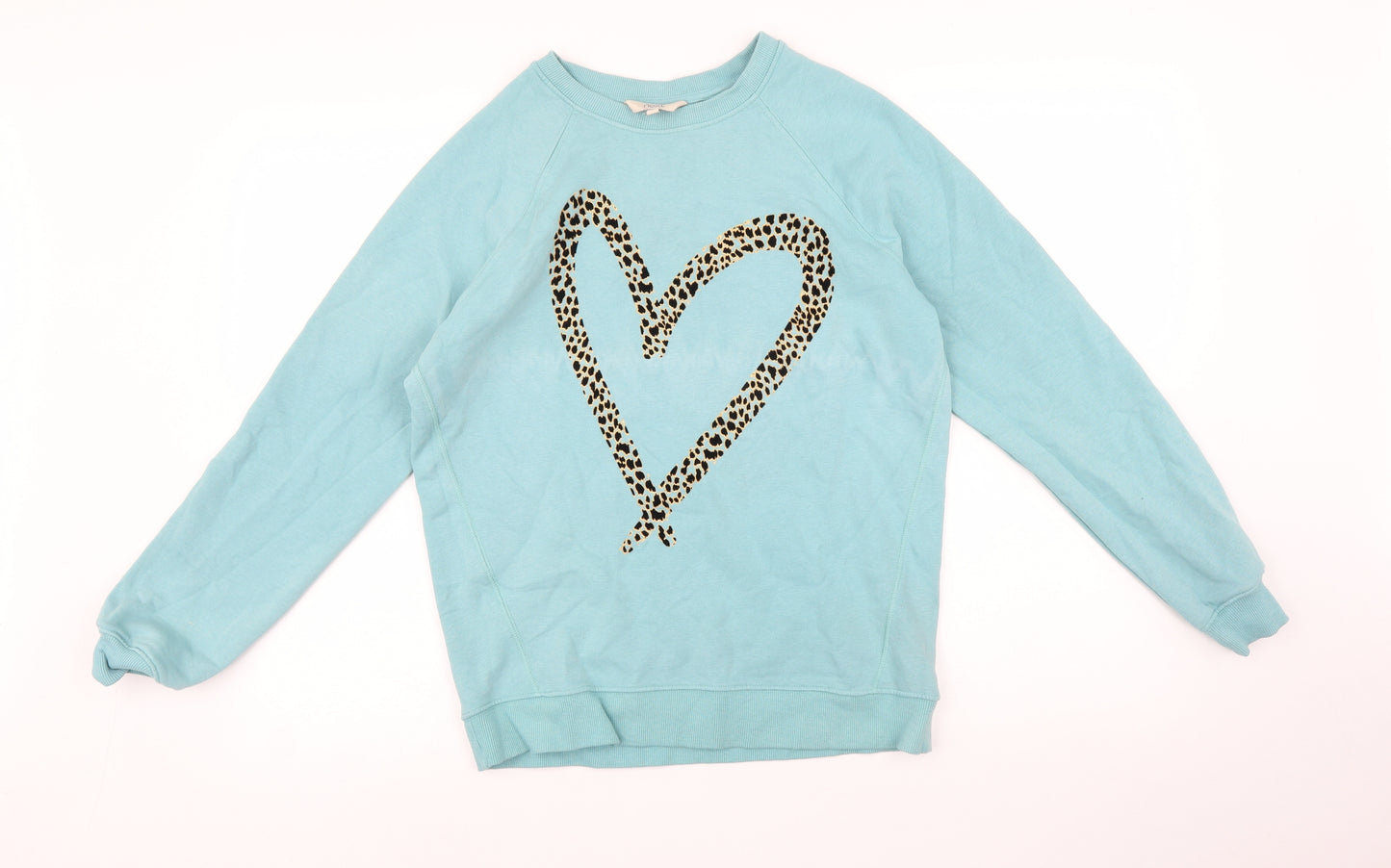 NEXT Womens Blue Animal Print  Pullover Jumper Size S  - Heart