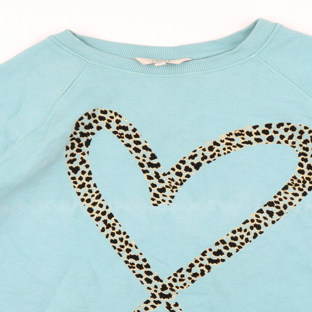 NEXT Womens Blue Animal Print  Pullover Jumper Size S  - Heart