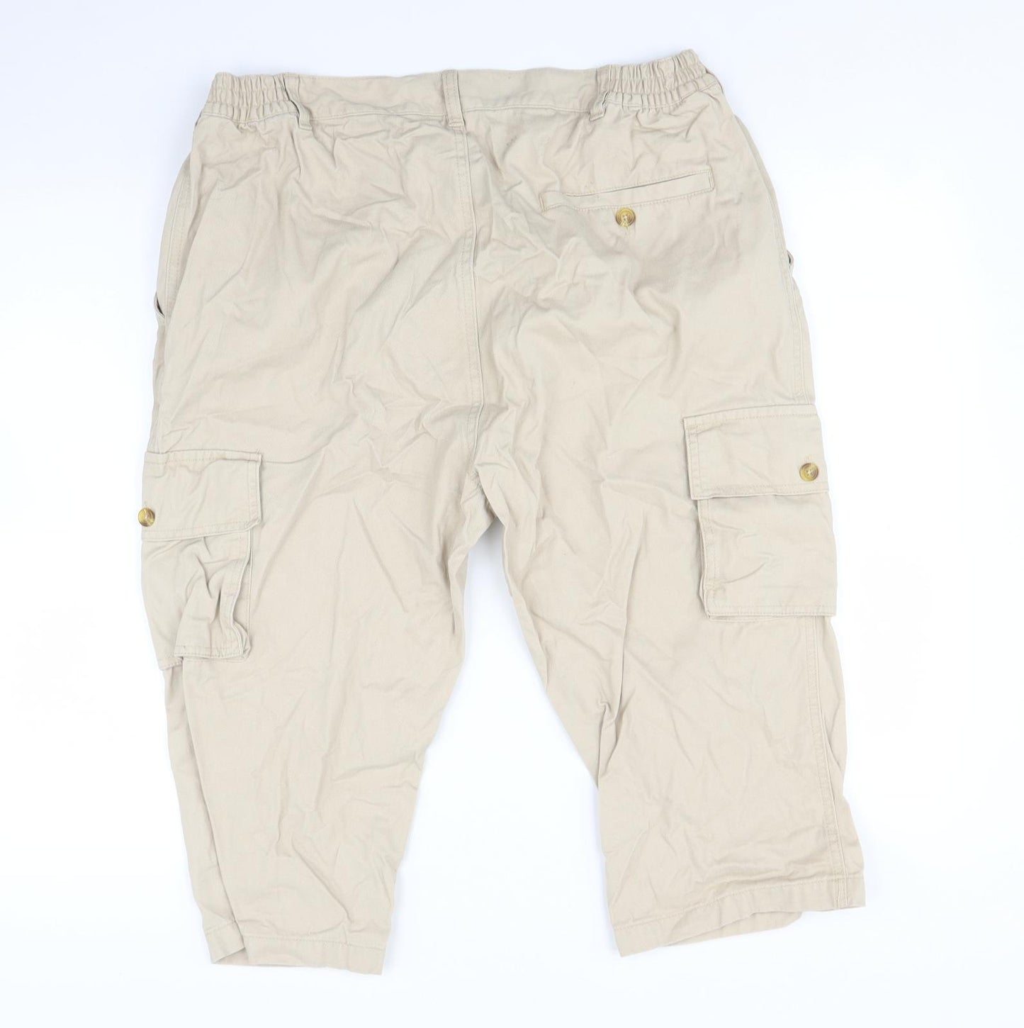 Cotton Traders Mens Beige   Cargo Shorts Size 38