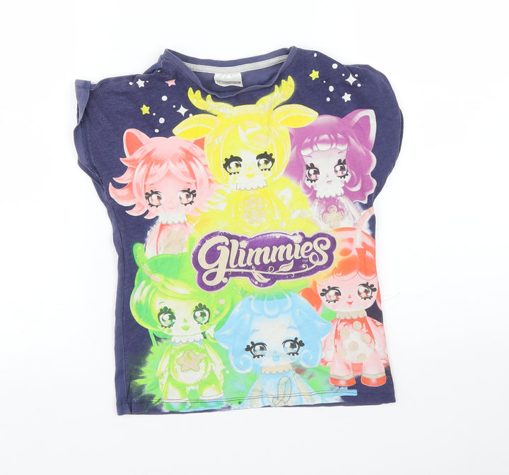 George Girls Multicoloured Basic T-Shirt Size 7-8 Years - glimmies