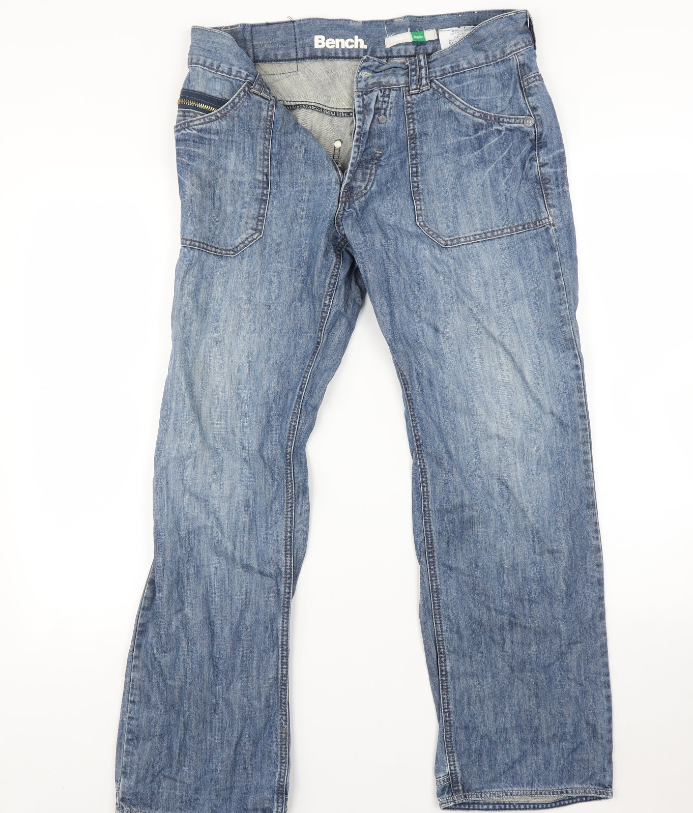 Bench Mens Blue   Bootcut Jeans Size 32 L31 in