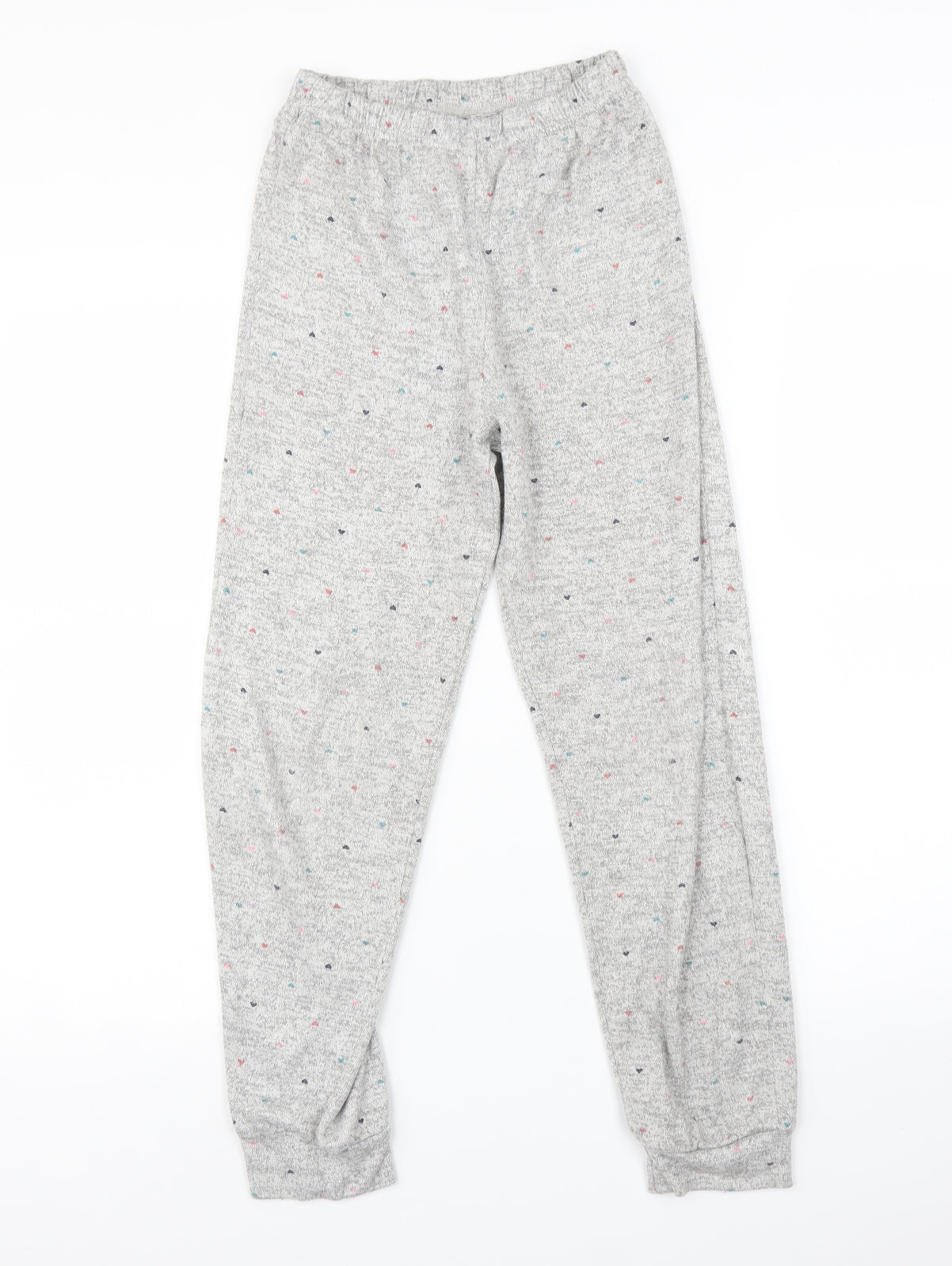 TU Girls Gold    Pyjama Pants Size 10-11 Years  - heart print