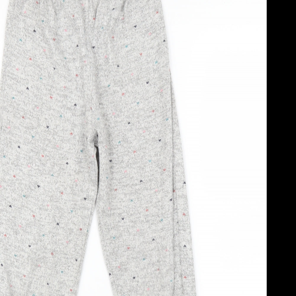 TU Girls Gold    Pyjama Pants Size 10-11 Years  - heart print