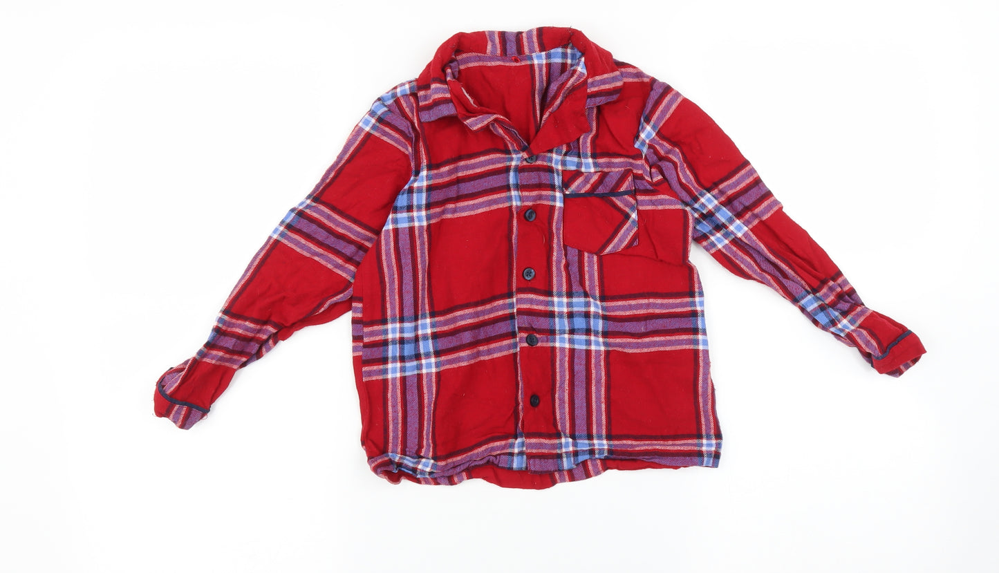 George Girls Multicoloured Check   Pyjama Top Size 6-7 Years