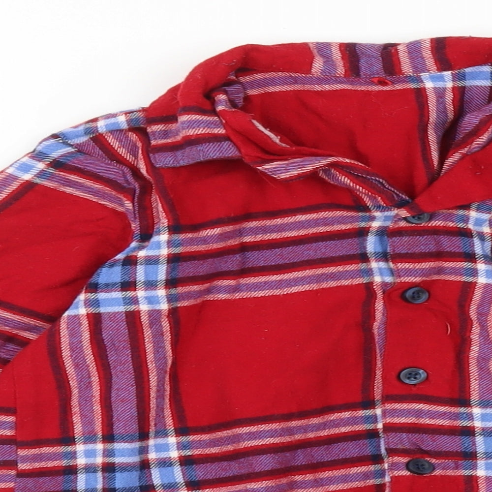 George Girls Multicoloured Check   Pyjama Top Size 6-7 Years