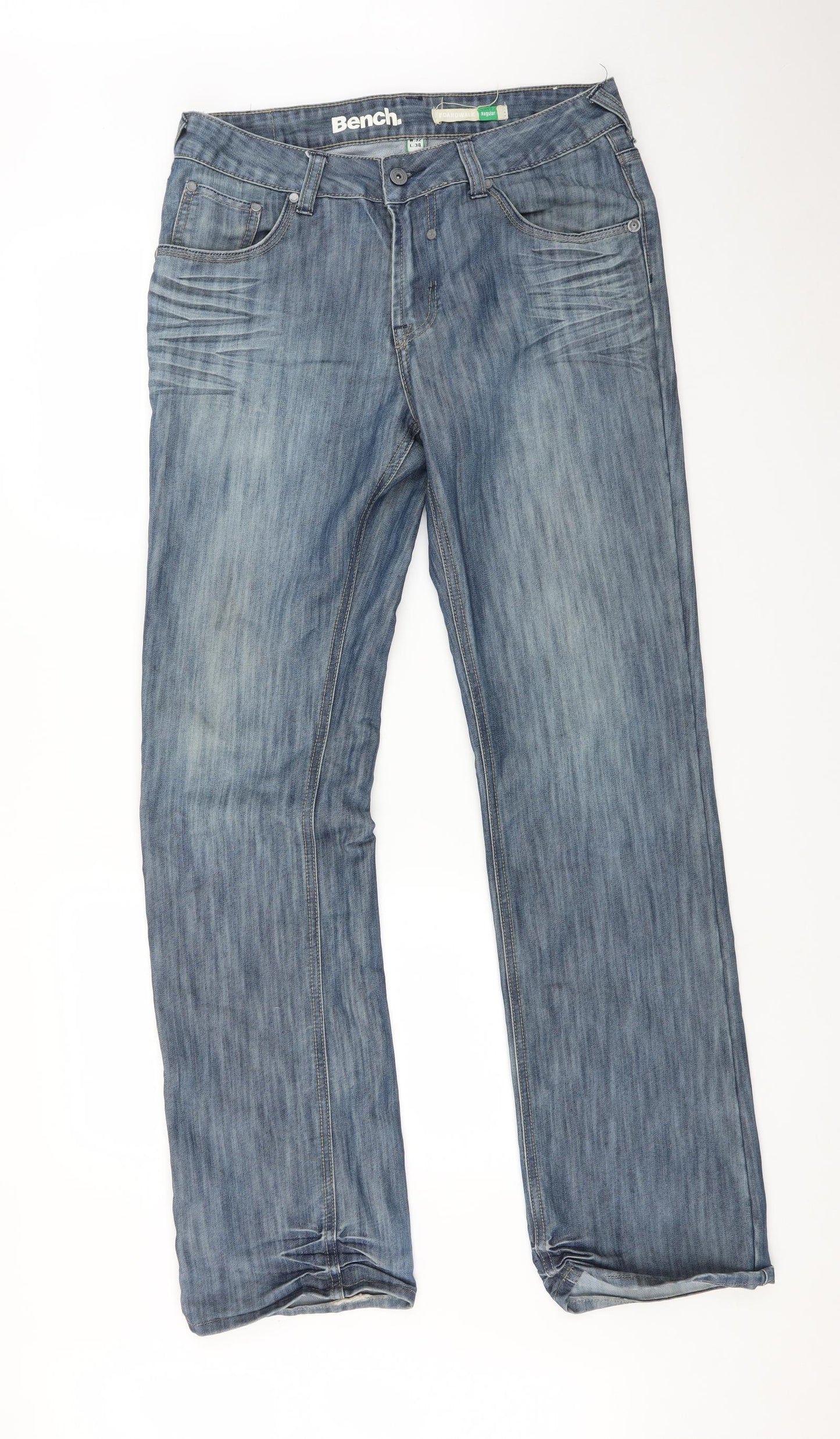 Bench Mens Blue   Straight Jeans Size 32 L34 in