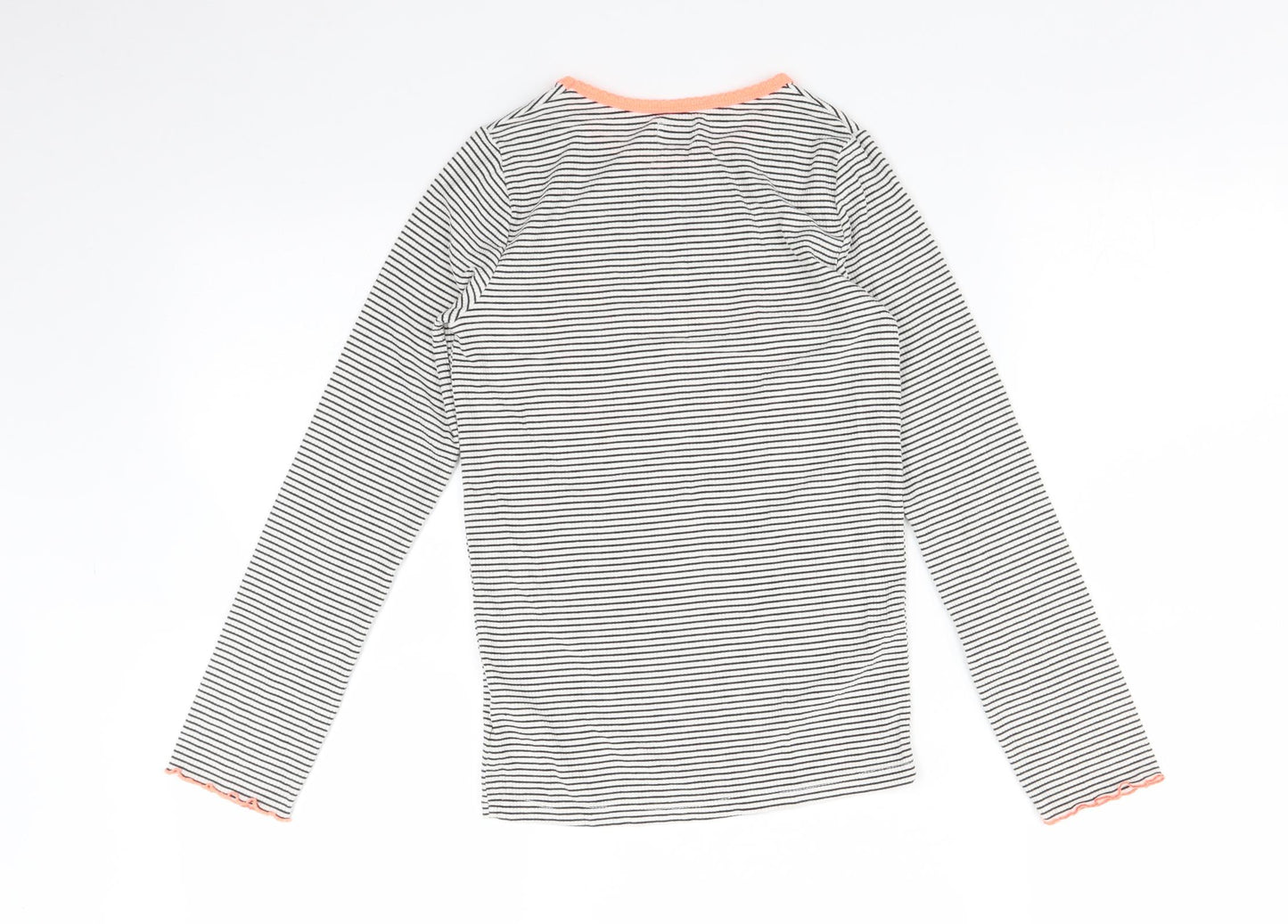 TU Girls Multicoloured Striped  Basic T-Shirt Size 9-10 Years