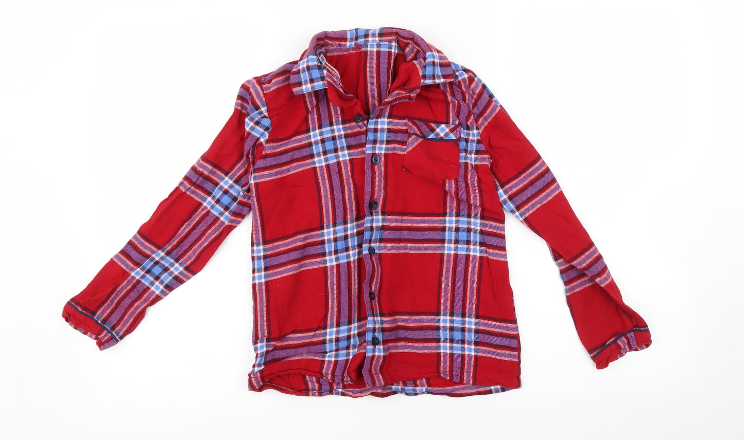 George Girls Multicoloured Check   Pyjama Top Size 10-11 Years