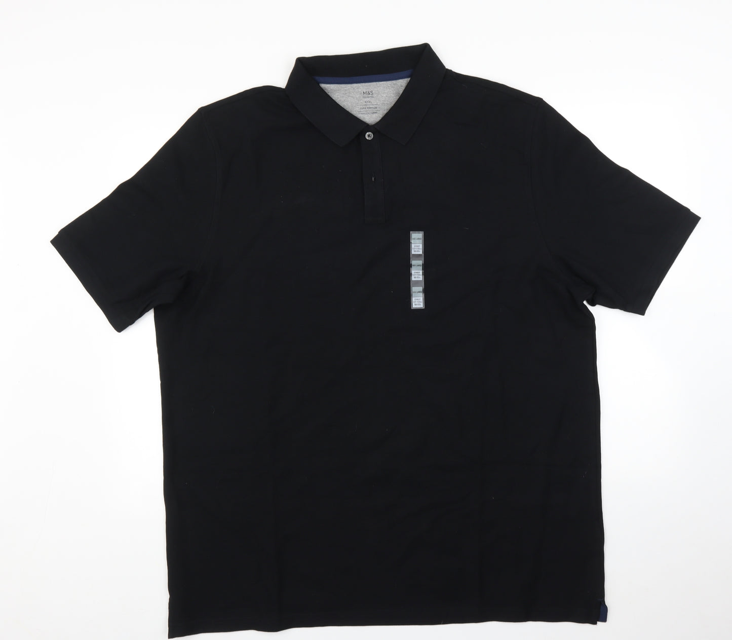 Marks and Spencer Mens Black    Polo Size 4XL