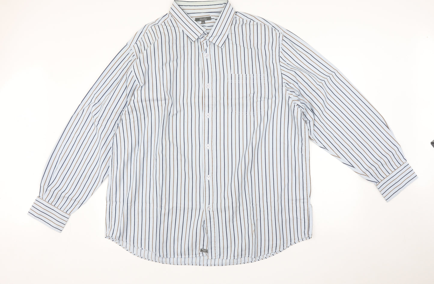 Wolsey Mens Multicoloured Striped   Dress Shirt Size 2XL