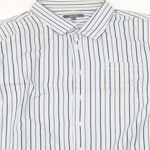 Wolsey Mens Multicoloured Striped   Dress Shirt Size 2XL