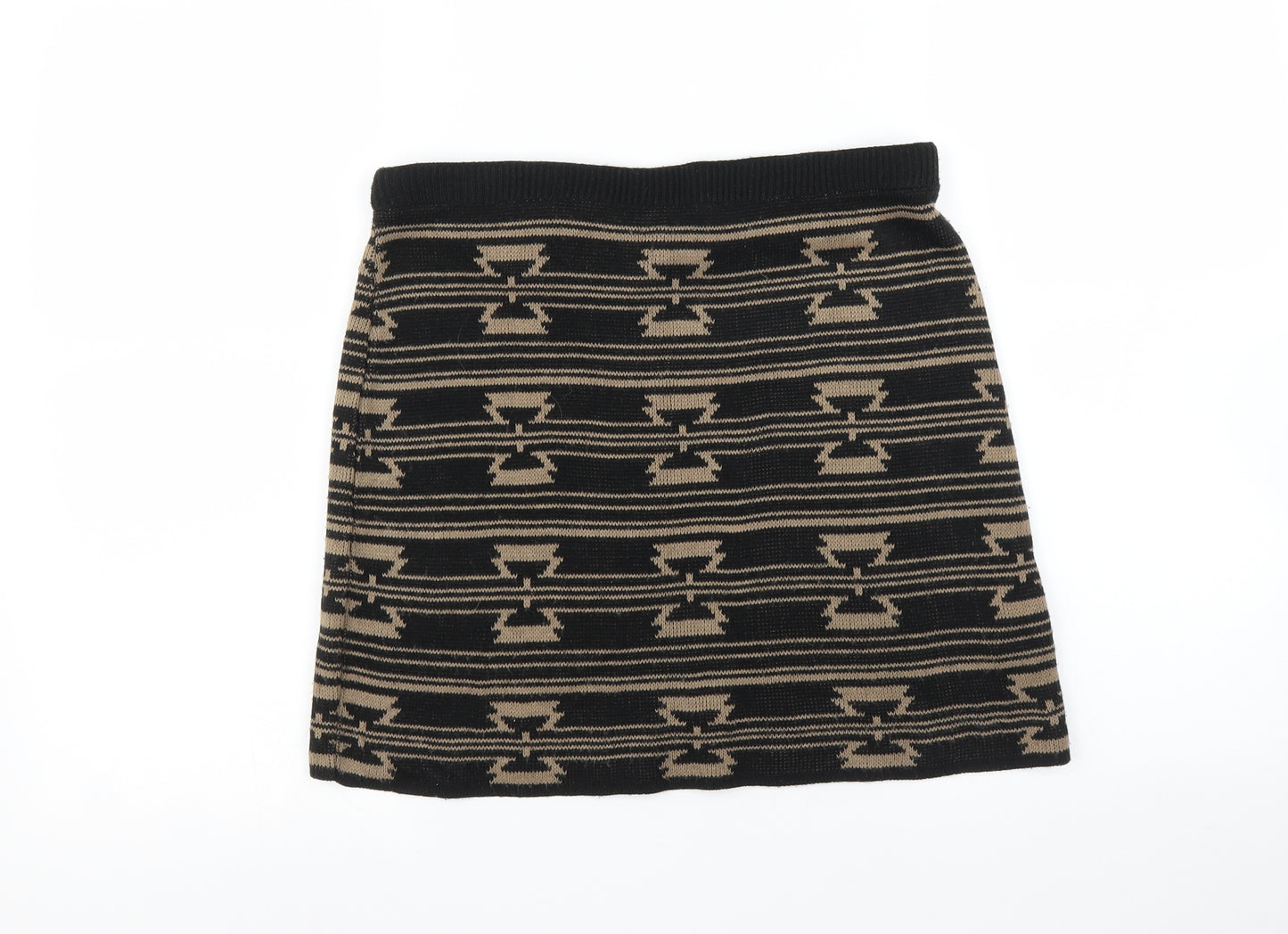Internacionale Womens Multicoloured Striped  Mini Skirt Size M