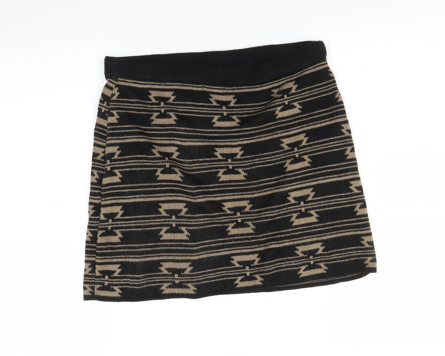 Internacionale Womens Multicoloured Striped  Mini Skirt Size M