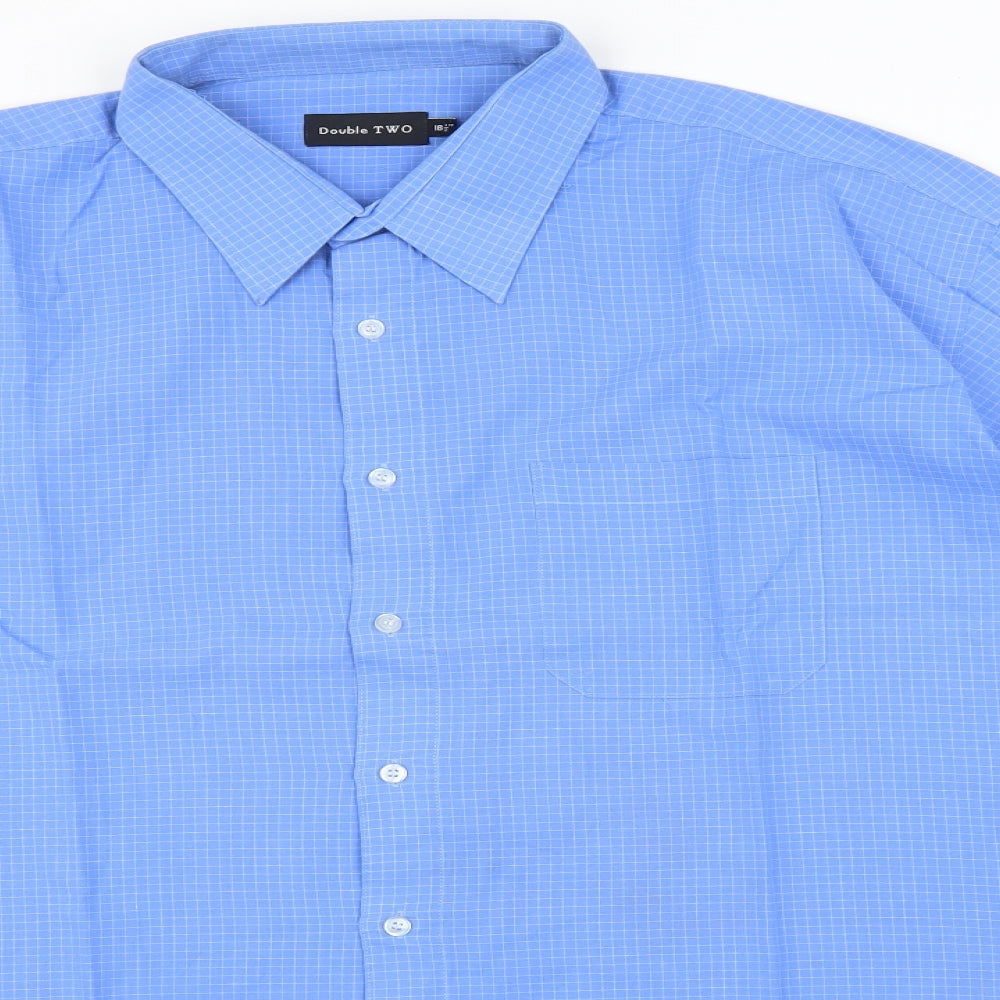 Preworn Mens Blue    Dress Shirt Size 3XL