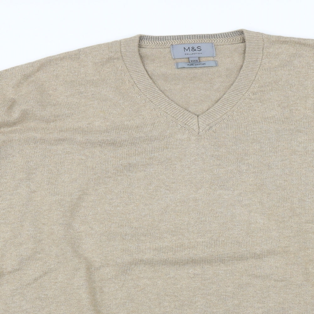Marks and Spencer Mens Beige   Pullover Sweatshirt Size 4XL