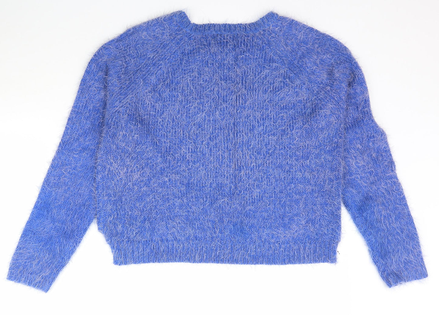 Papaya Womens Blue  Knit Pullover Jumper Size M  - Fluffy