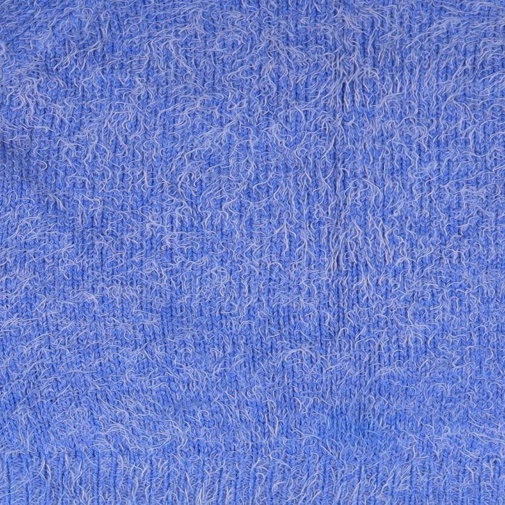 Papaya Womens Blue  Knit Pullover Jumper Size M  - Fluffy