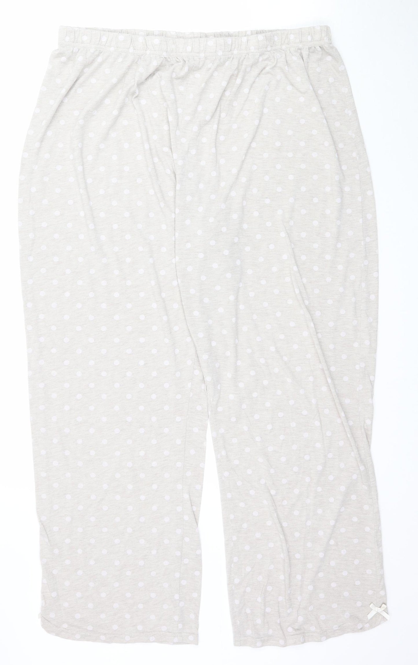 Preworn Womens Beige Polka Dot   Pyjama Pants Size XL