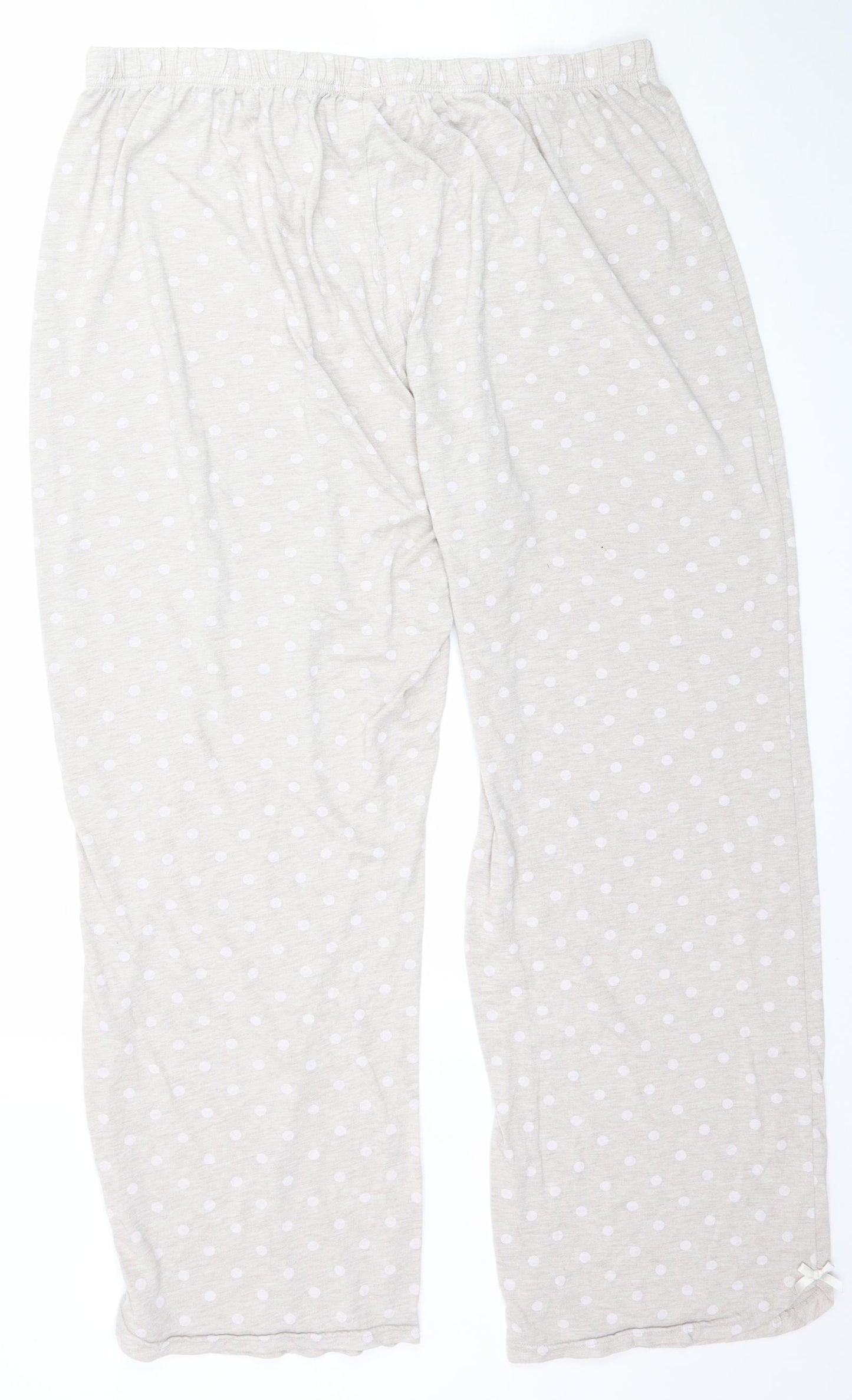 Preworn Womens Beige Polka Dot   Pyjama Pants Size XL