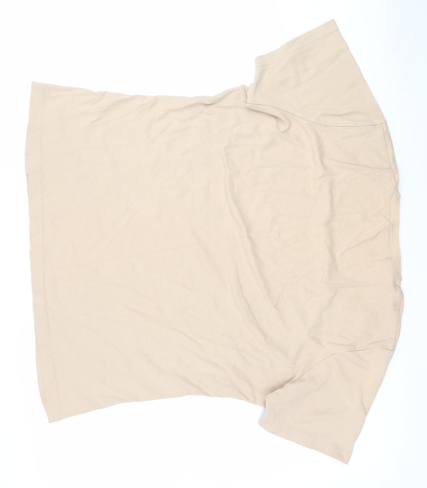 George Womens Beige   Basic T-Shirt Size 18