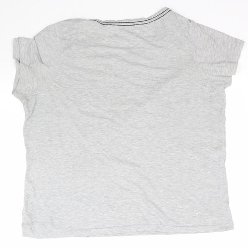 George Womens Grey   Basic T-Shirt Size L  - Love Heart
