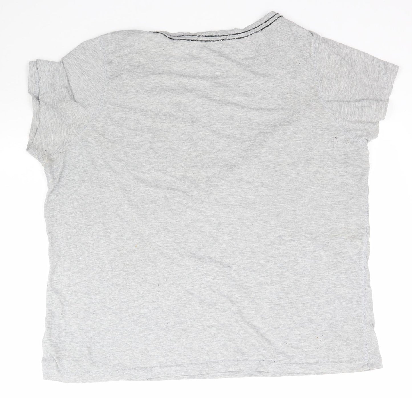 George Womens Grey   Basic T-Shirt Size L  - Love Heart