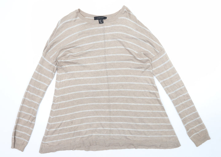Atmosphere Womens Beige Striped  Pullover Jumper Size 10