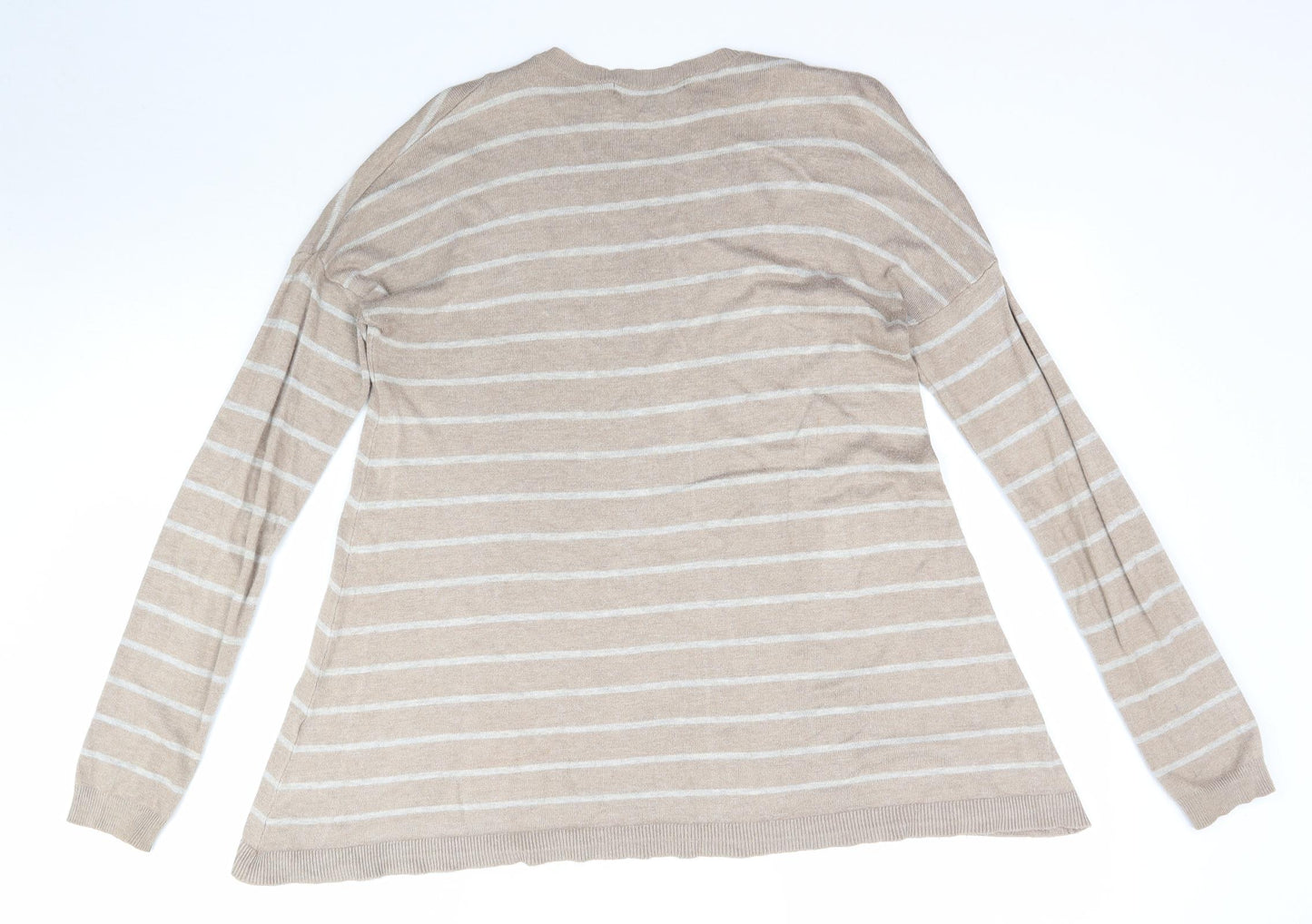 Atmosphere Womens Beige Striped  Pullover Jumper Size 10