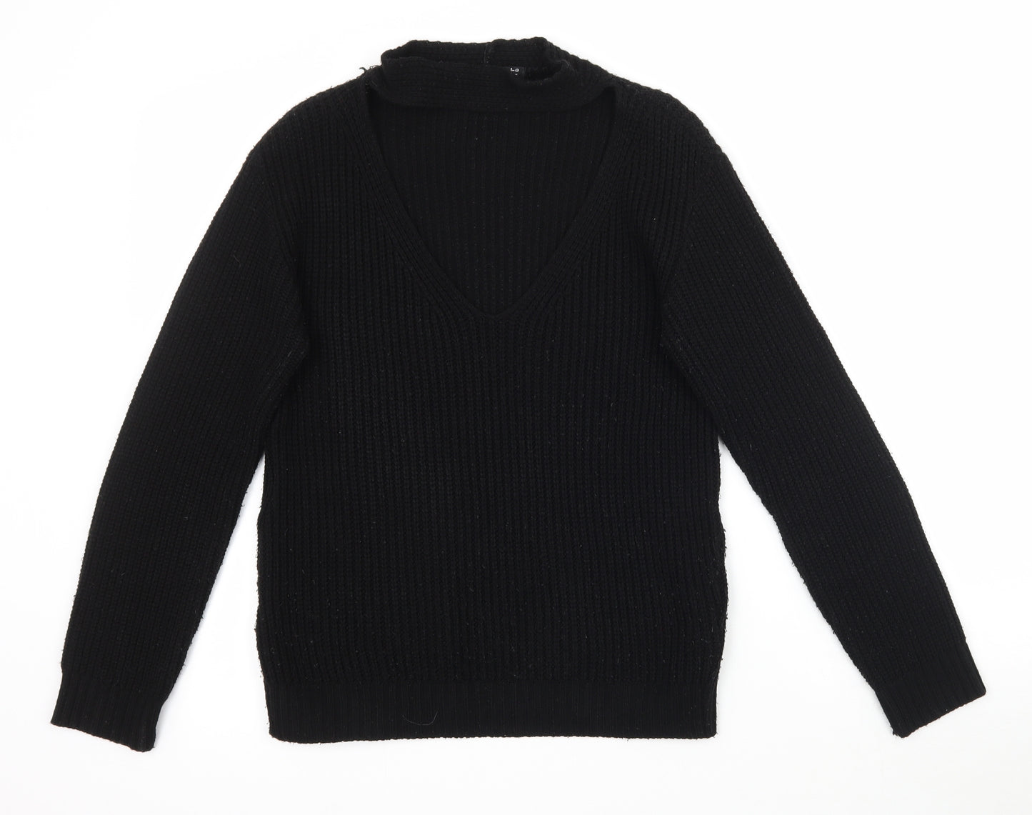 Select Womens Black  Knit Pullover Jumper Size 10