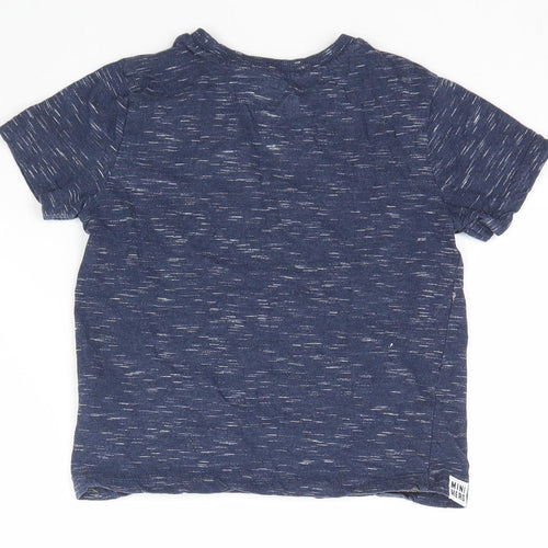F&F Boys Blue   Basic T-Shirt Size 3-4 Years  - Marled
