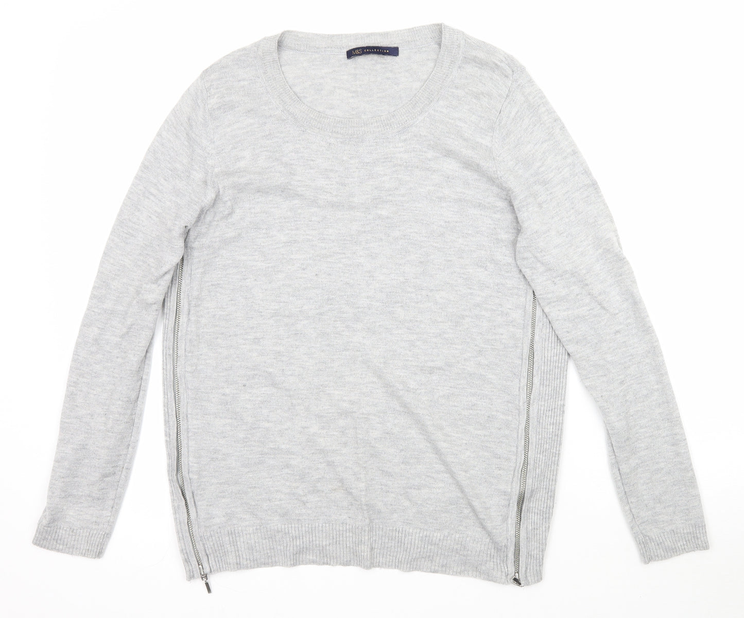 Marks and Spencer Womens Grey   Pullover Jumper Size S