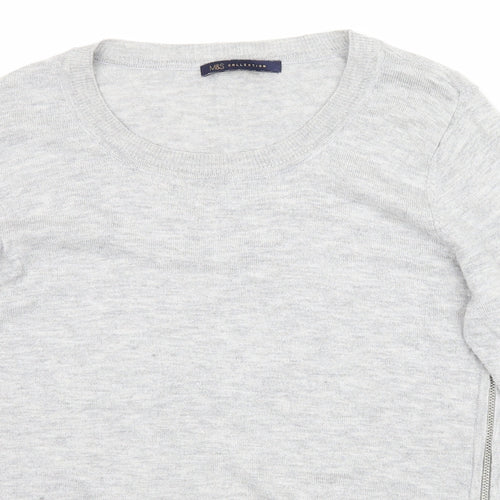 Marks and Spencer Womens Grey   Pullover Jumper Size S