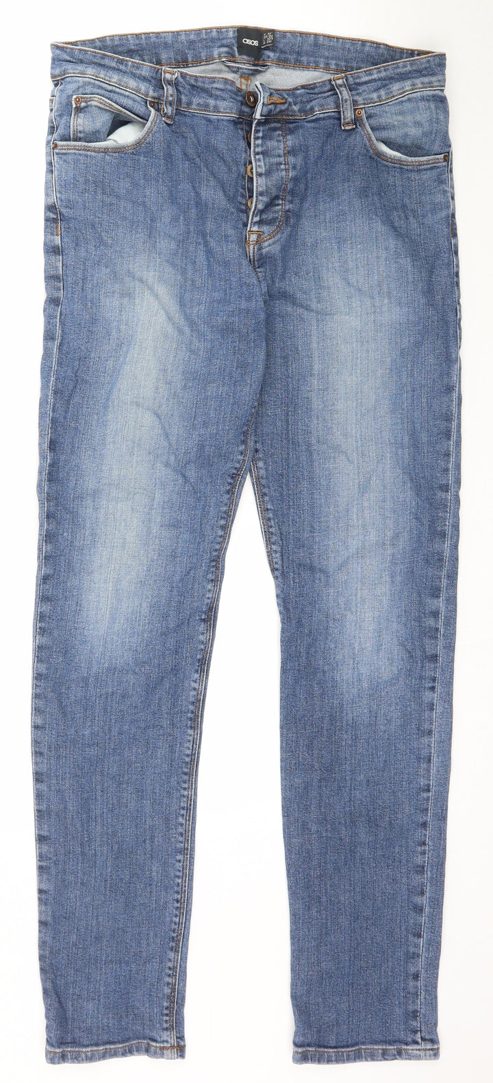 ASOS Womens Blue Skinny Jeans Size 33 in L30 in