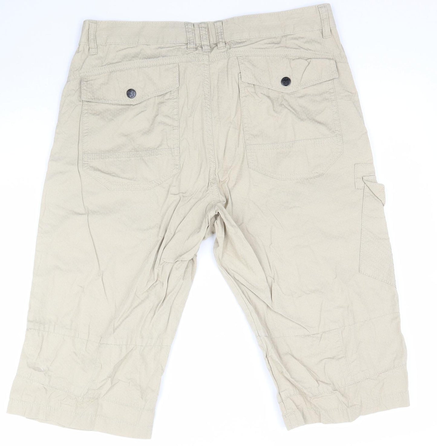 F&F Mens Beige   Cargo Shorts Size 34