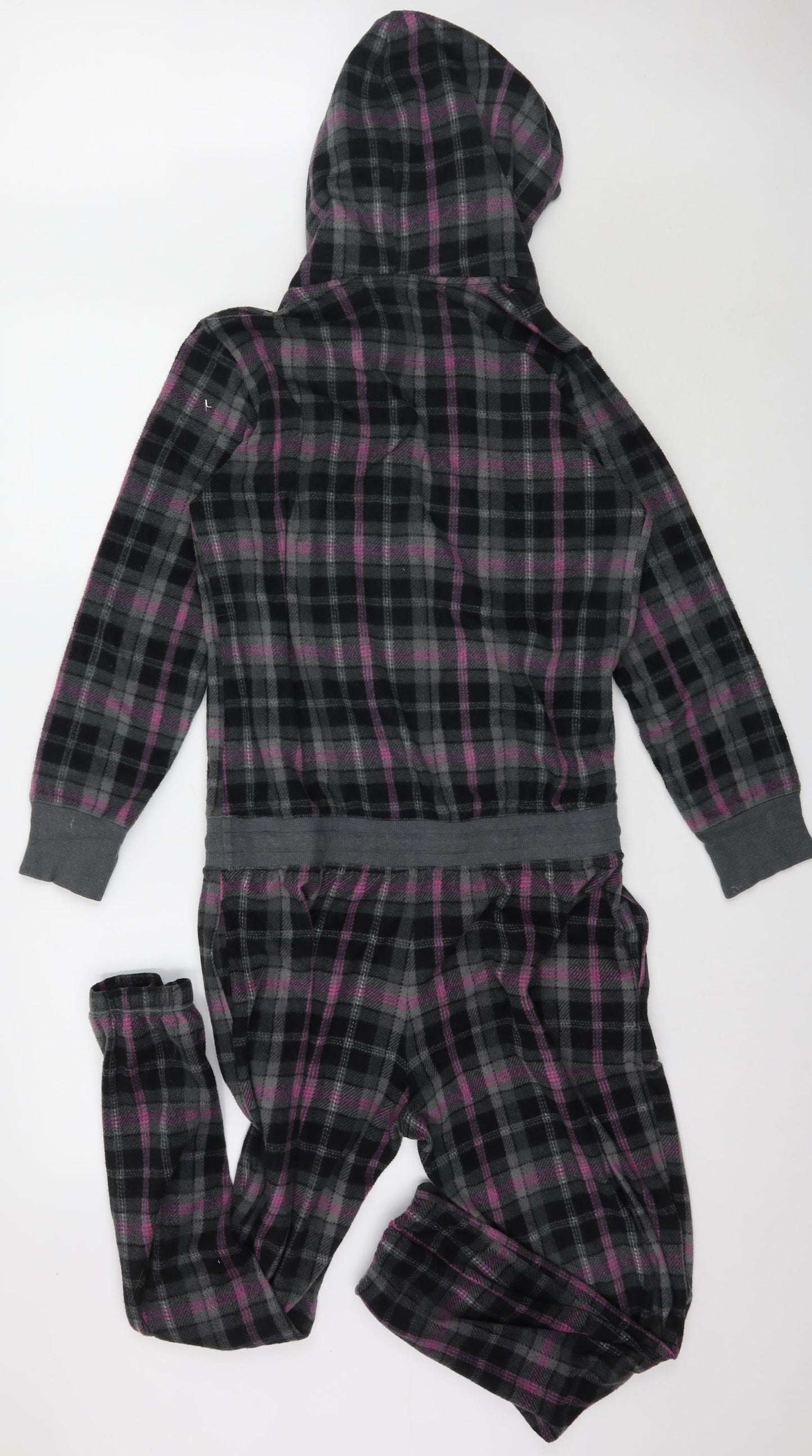 Marks and Spencer Womens Grey Plaid   One Piece Size 10  - Onesie