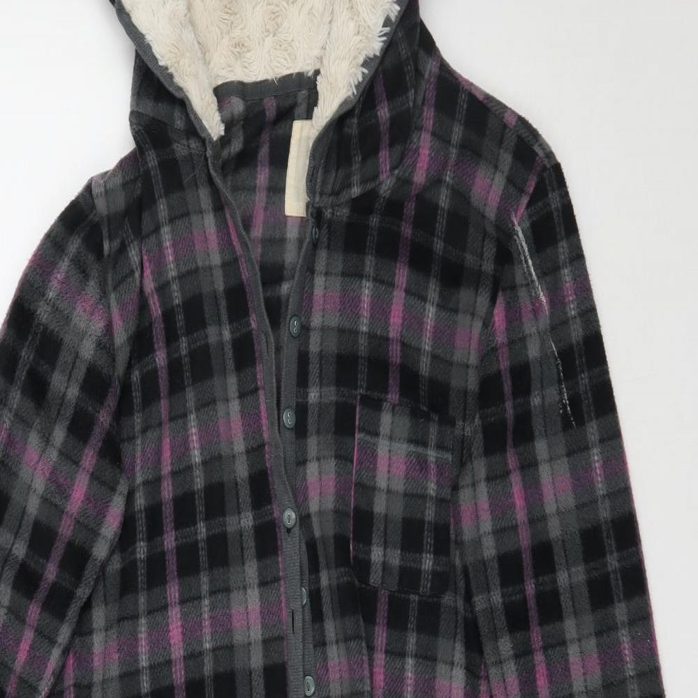 Marks and Spencer Womens Grey Plaid   One Piece Size 10  - Onesie