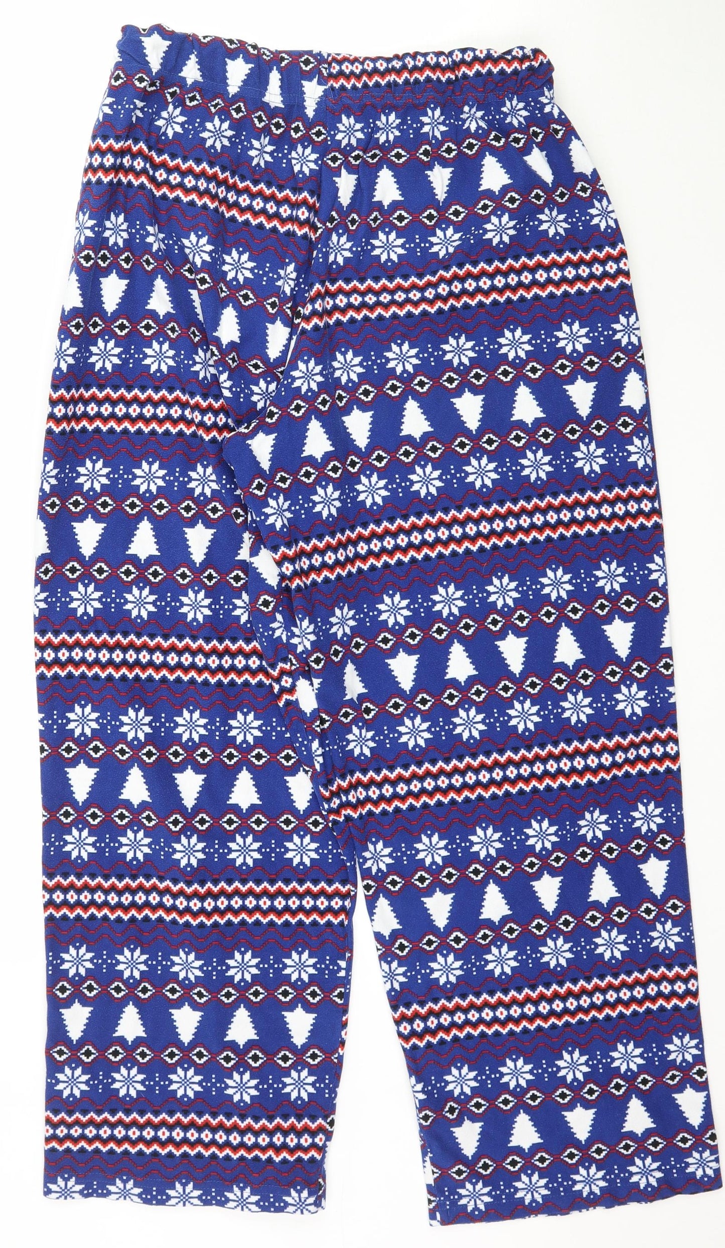 TU Mens Blue Fair Isle   Pyjama Pants Size M  - Christmas