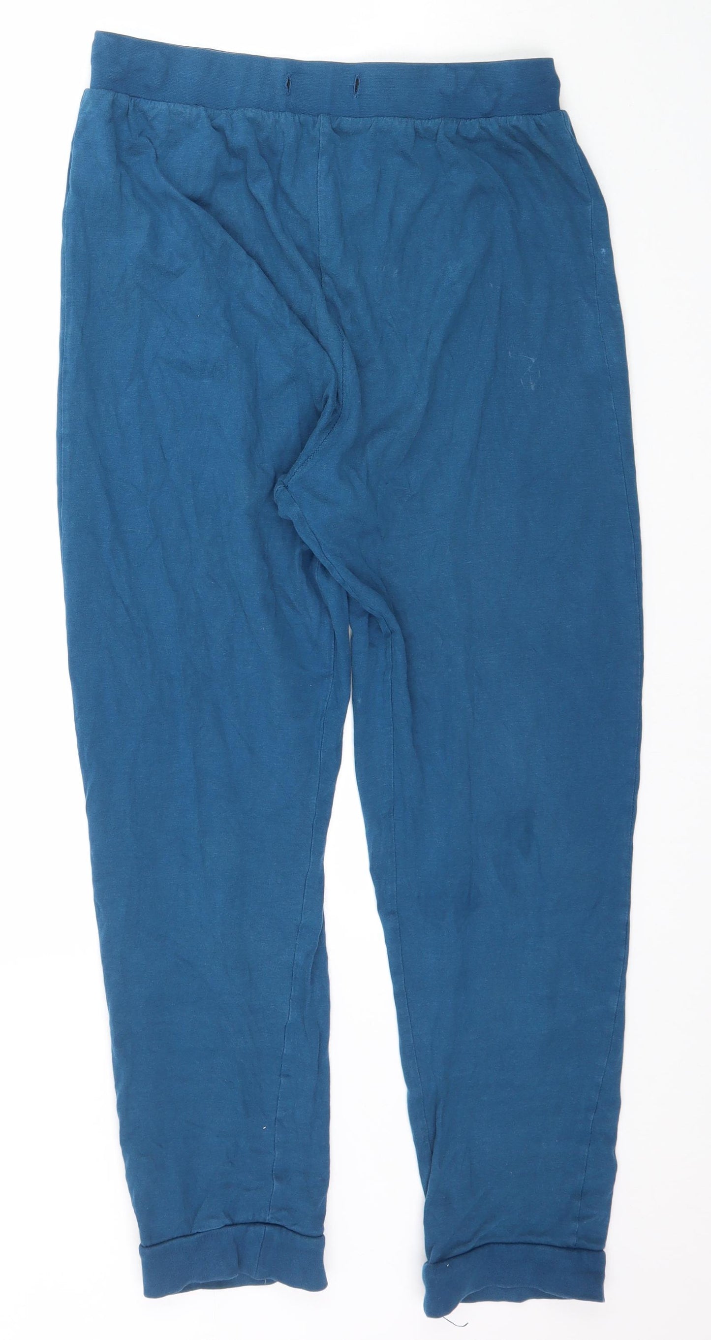Marks and Spencer Boys Blue Solid   Pyjama Pants Size 13 Years