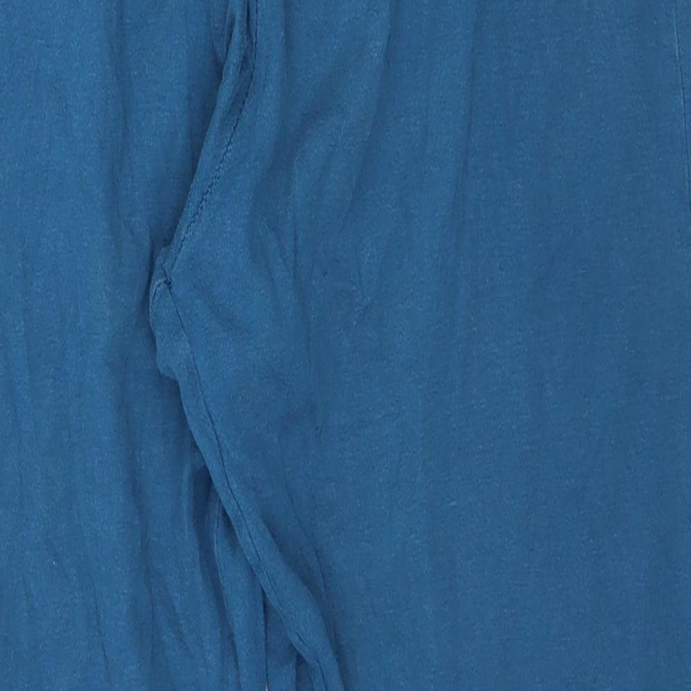 Marks and Spencer Boys Blue Solid   Pyjama Pants Size 13 Years