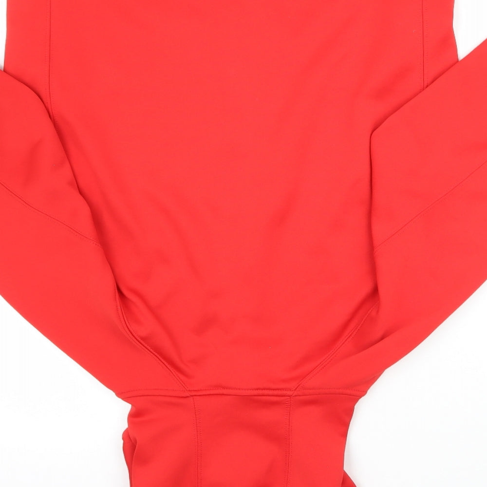 Nike Girls Red   Full Zip Hoodie Size 12-13 Years  - NIKE Swoosh