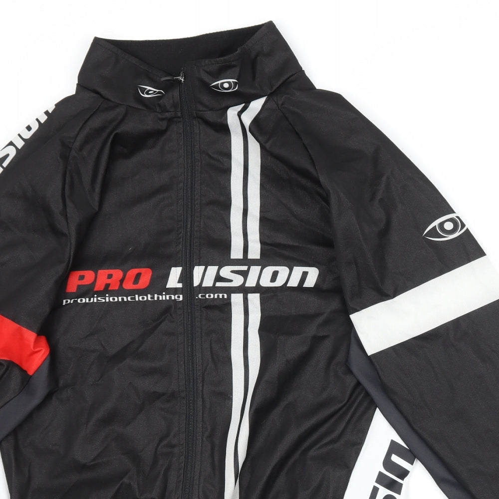 Pro Vision Mens Black   Jacket Coatigan Size L  - Racer