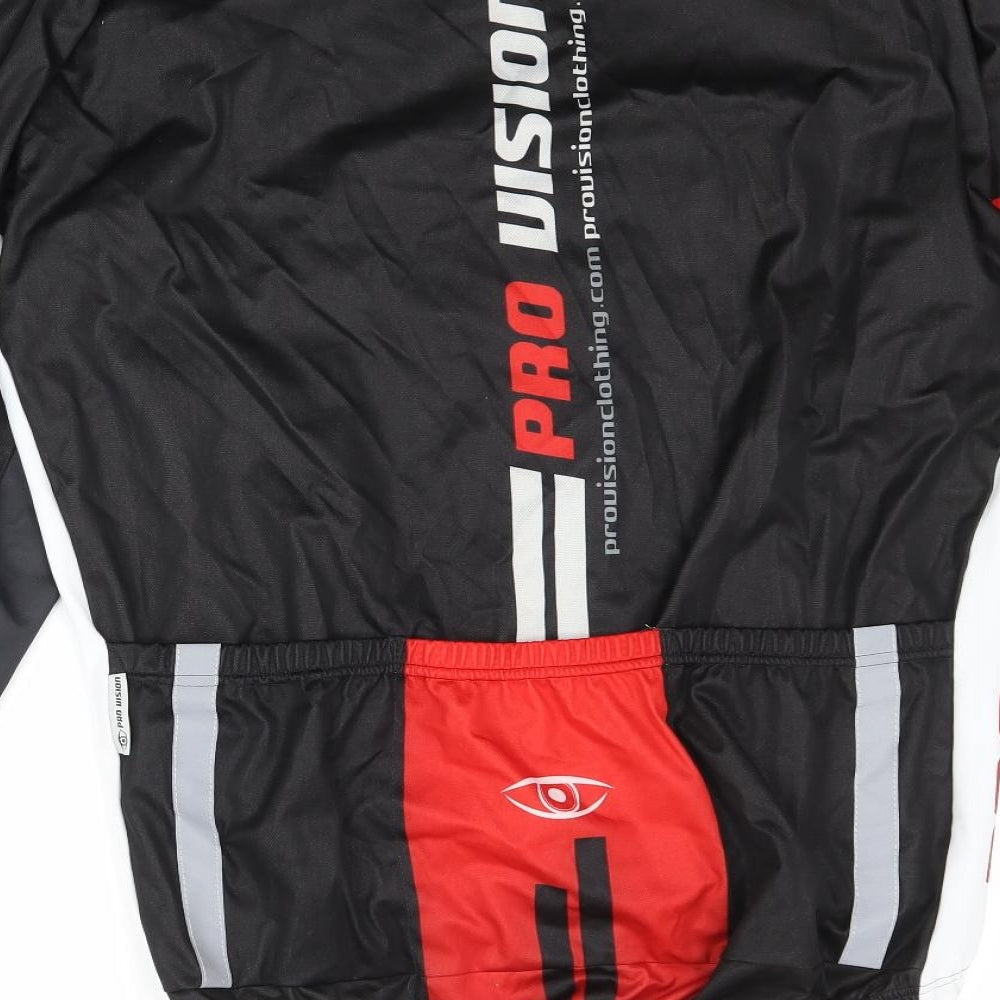 Pro Vision Mens Black   Jacket Coatigan Size L  - Racer